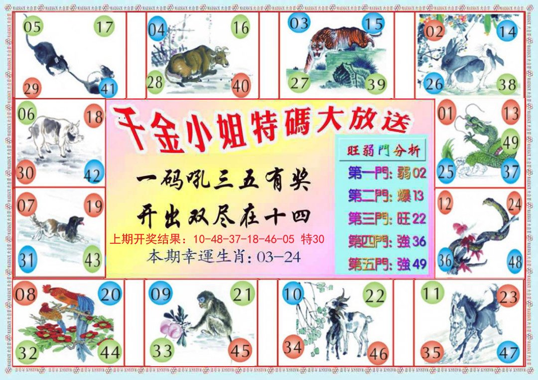 2024294期千金小姐B版