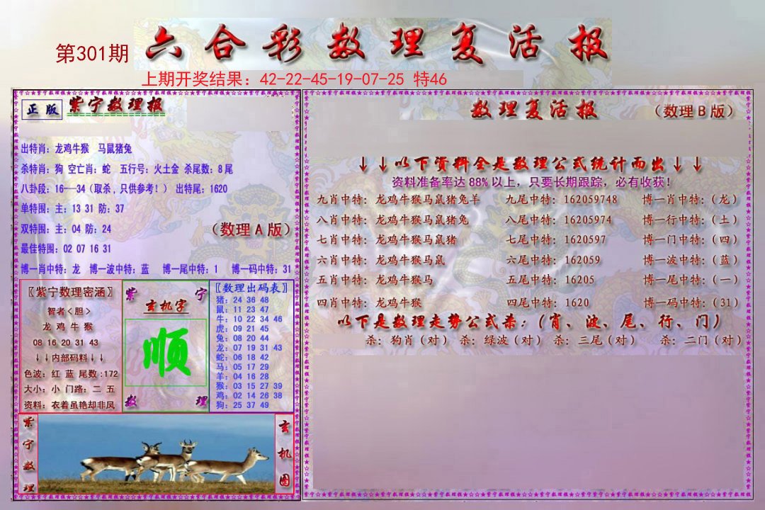 2024301期数理复活报