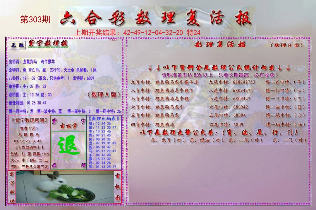 2024303期数理复活报