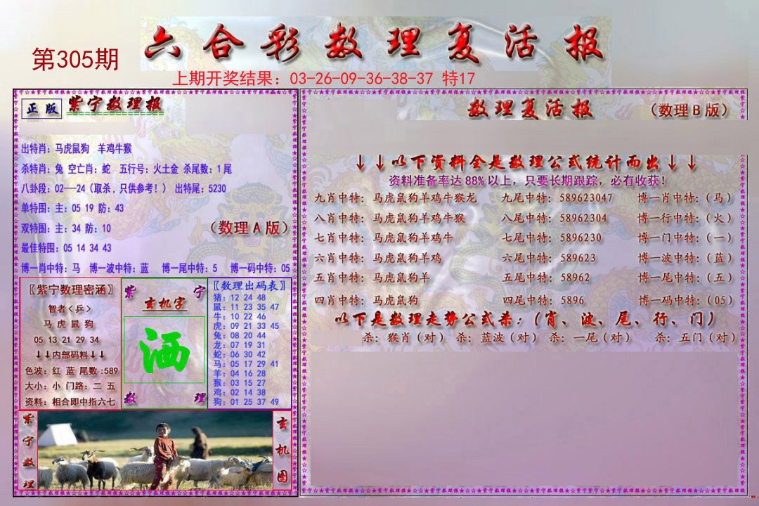 2024305期数理复活报