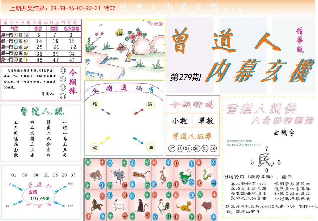 2024279期曾道人内幕精华版