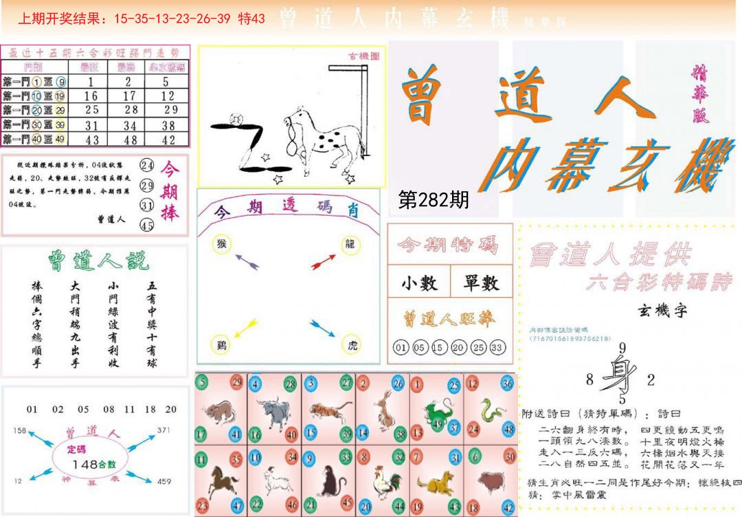 2024282期曾道人内幕精华版