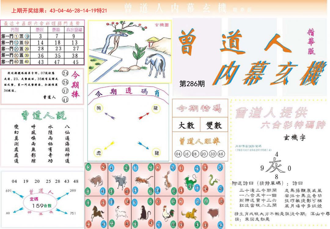 2024286期曾道人内幕精华版