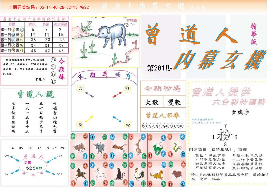 2024281期曾道人内幕精华版