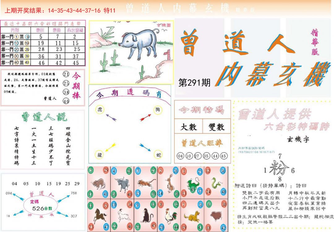 2024291期曾道人内幕精华版