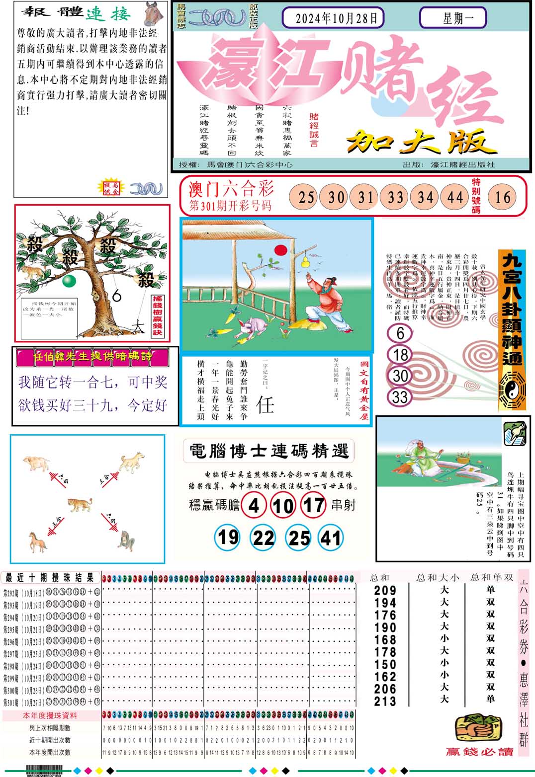 2024302期濠江赌经A加大版