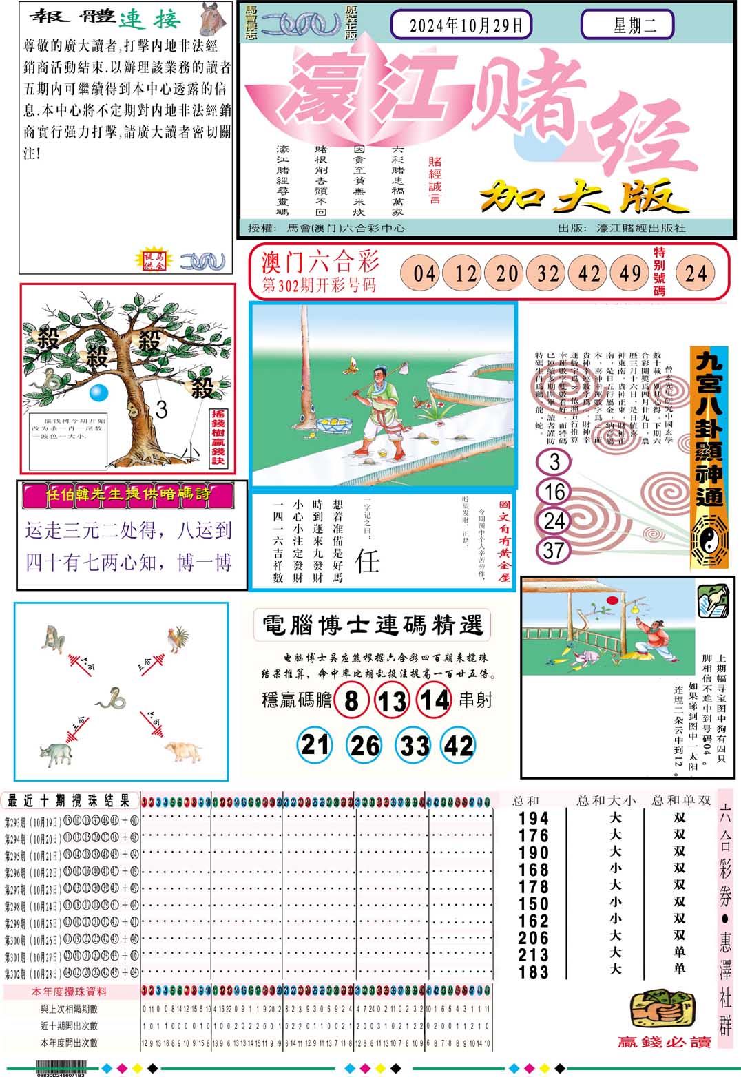 2024303期濠江赌经A加大版