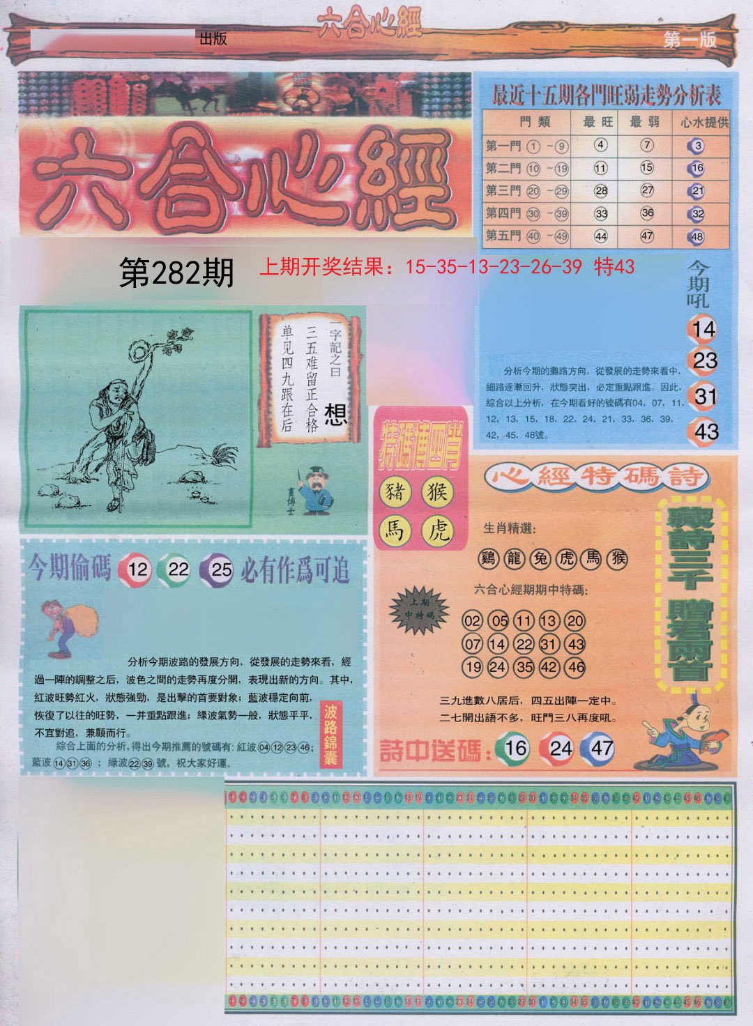 2024282期六合心经A
