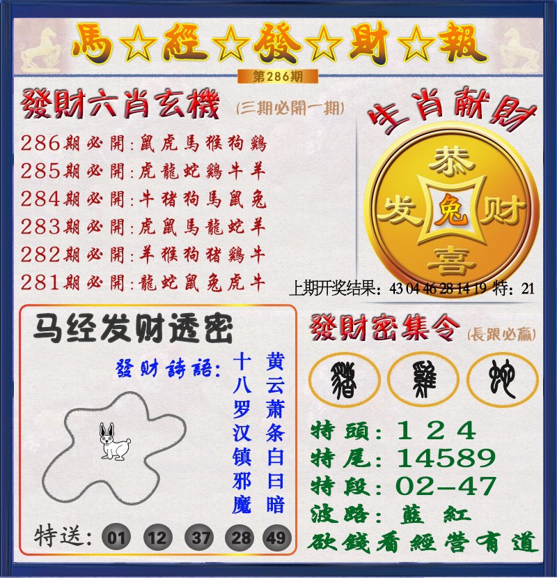 2024286期发财报