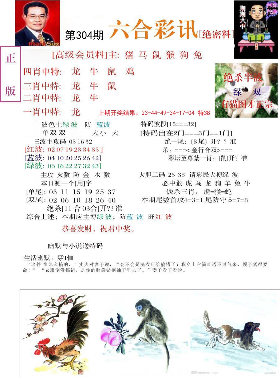 2024304期六合彩讯-2