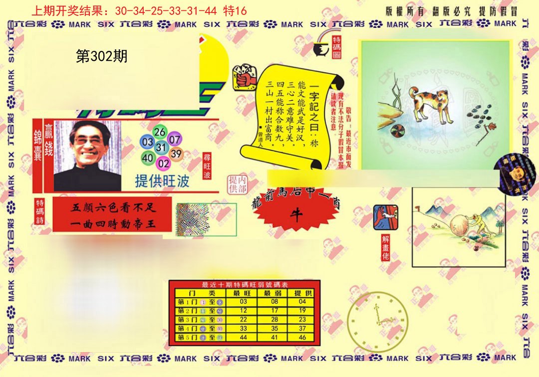 2024302期心水特码(信封)