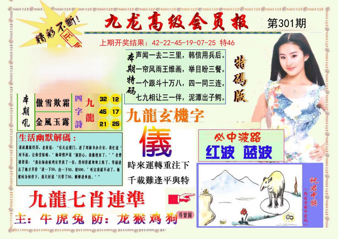 2024301期九龙高级会员报