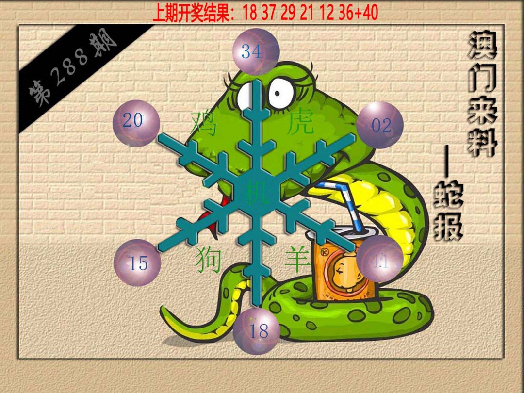2024288期(来料)蛇报
