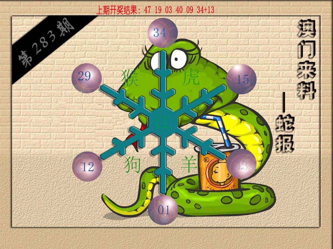 2024283期(来料)蛇报
