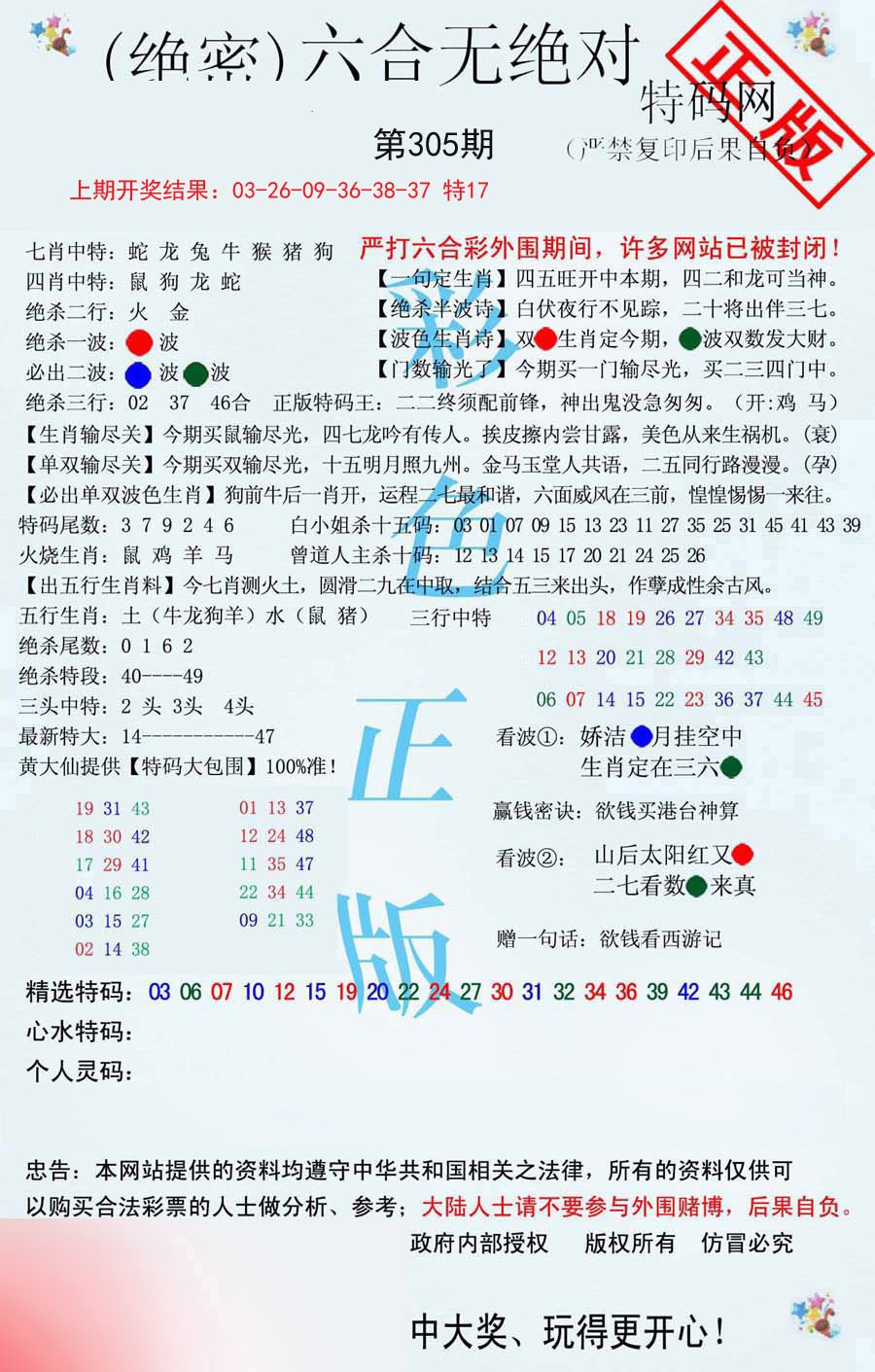 2024305期六合无绝对