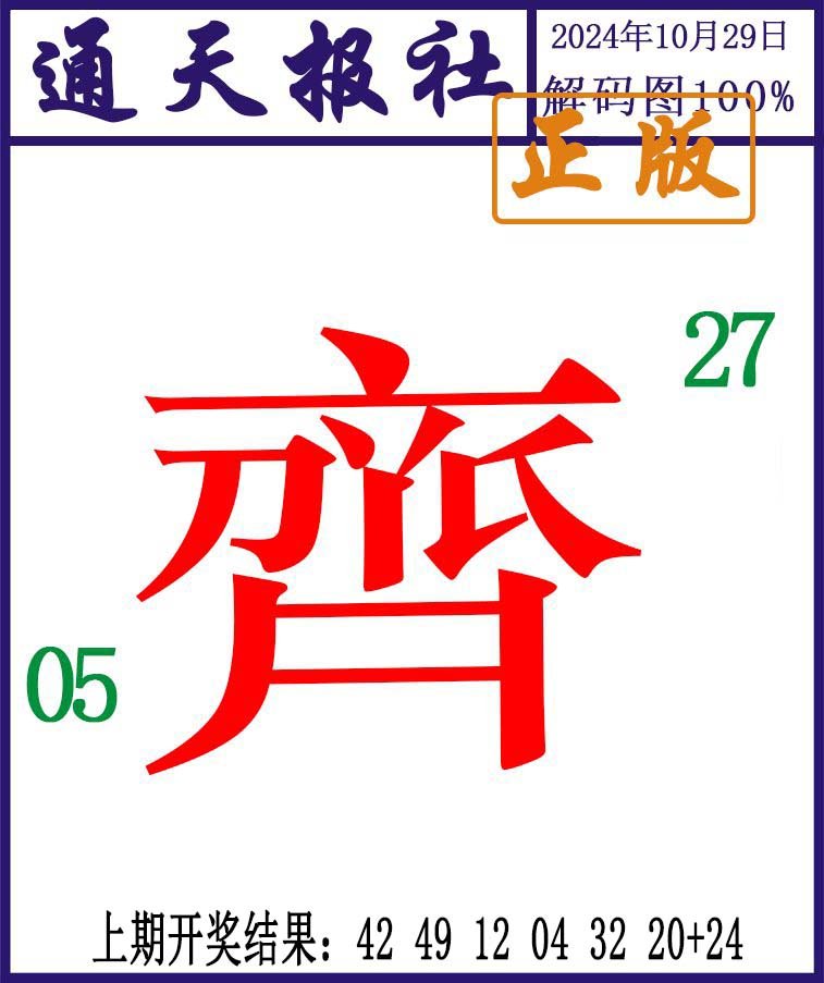 2024303期通天报解码图