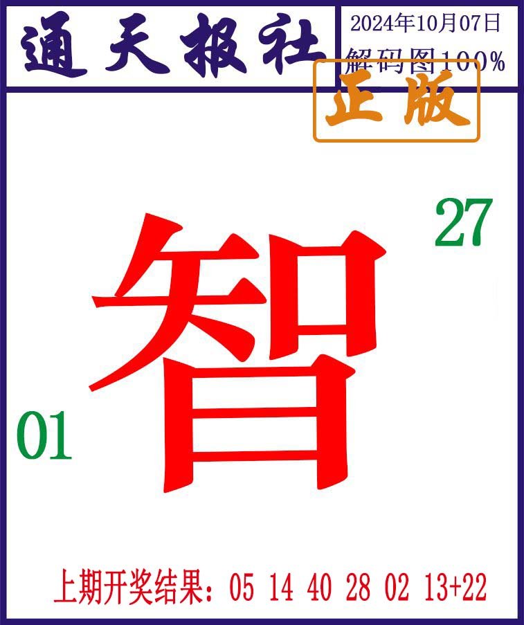 2024281期通天报解码图