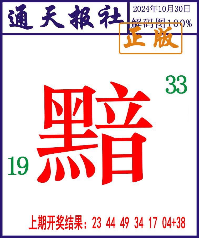 2024304期通天报解码图