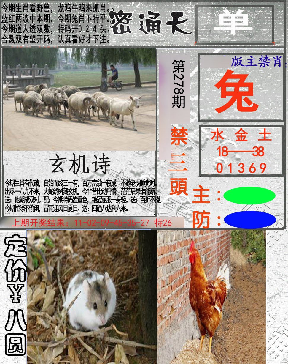 2024278期密通天