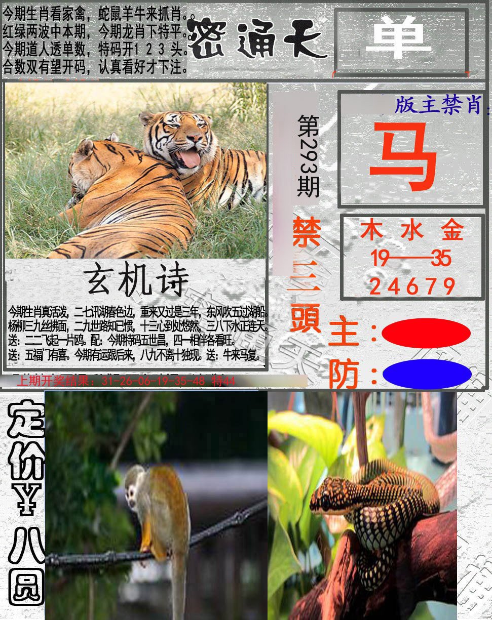 2024293期密通天