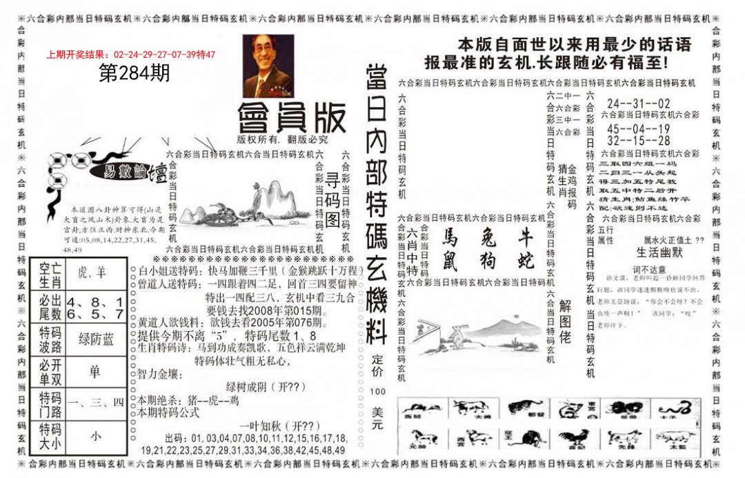 2024284期当日特码玄机报