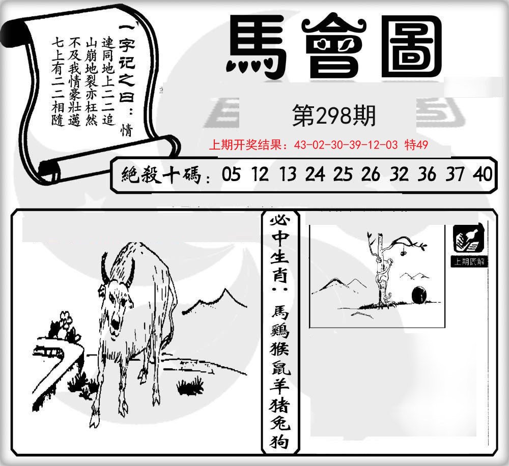 2024298期马会图