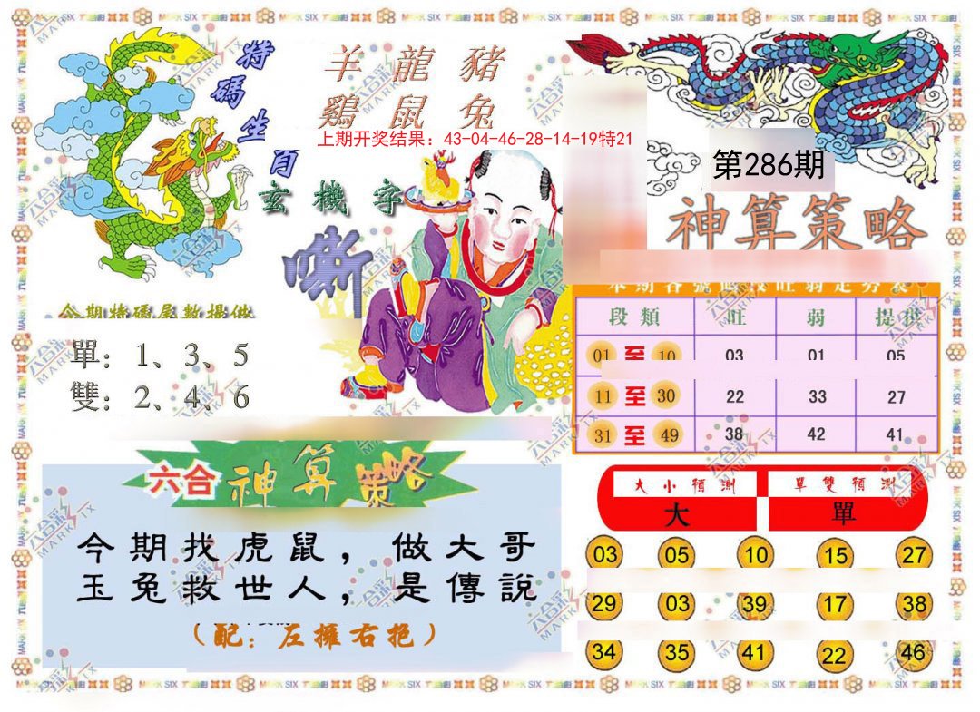 2024286期神算策略