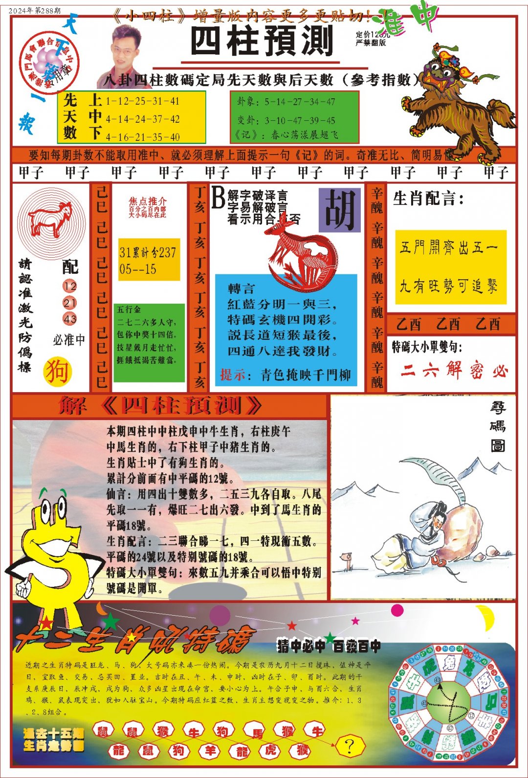 2024288期(新版)四柱预测A