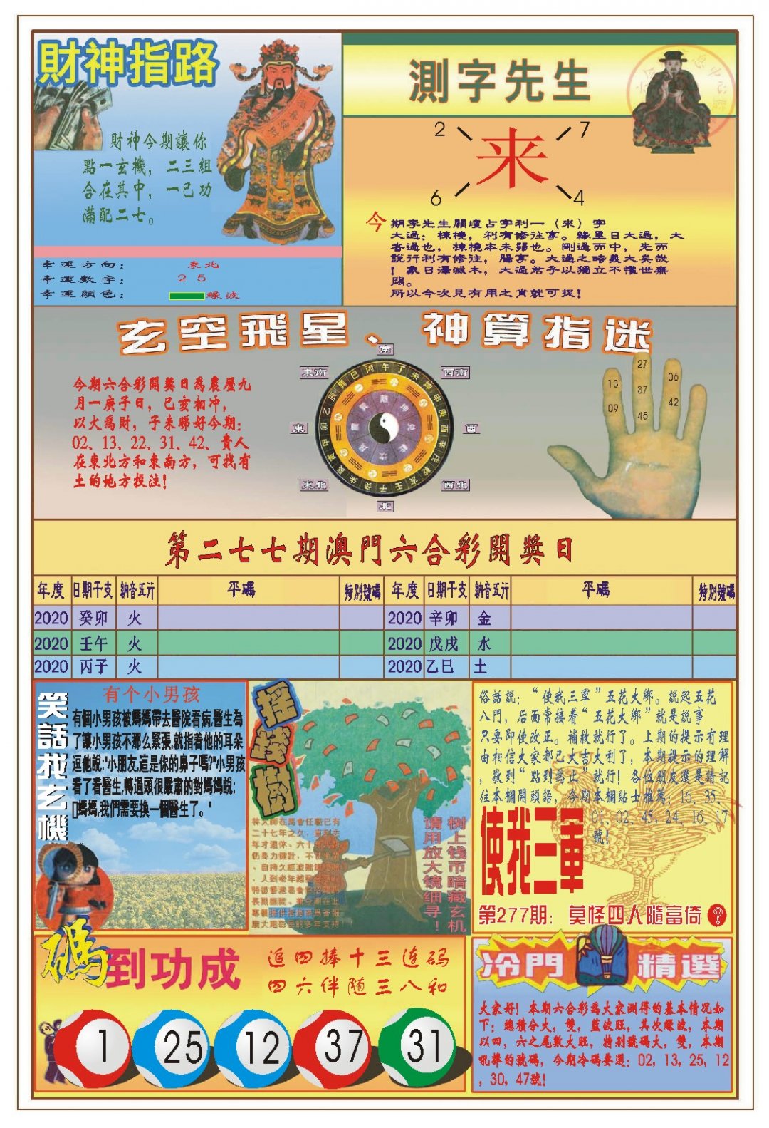 2024277期(新版)四柱预测B