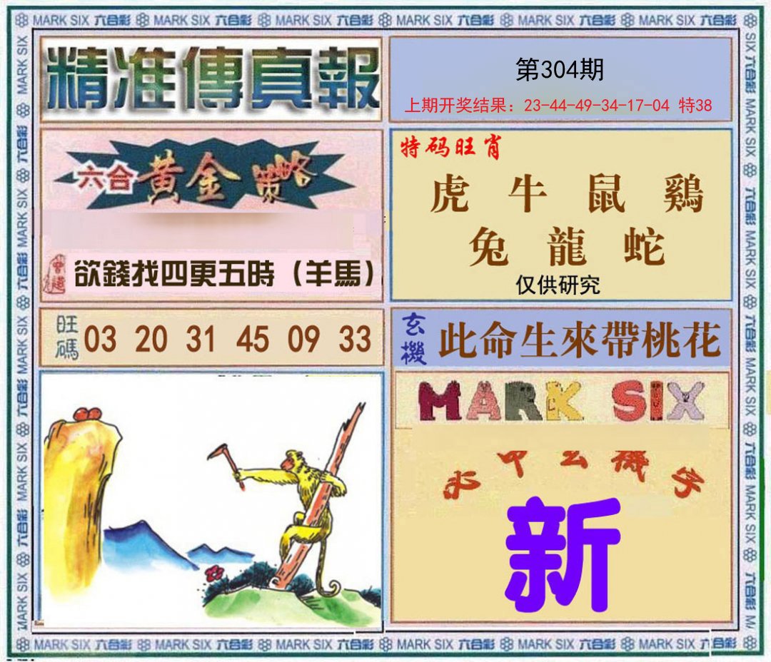 2024304期精准<傳真報>