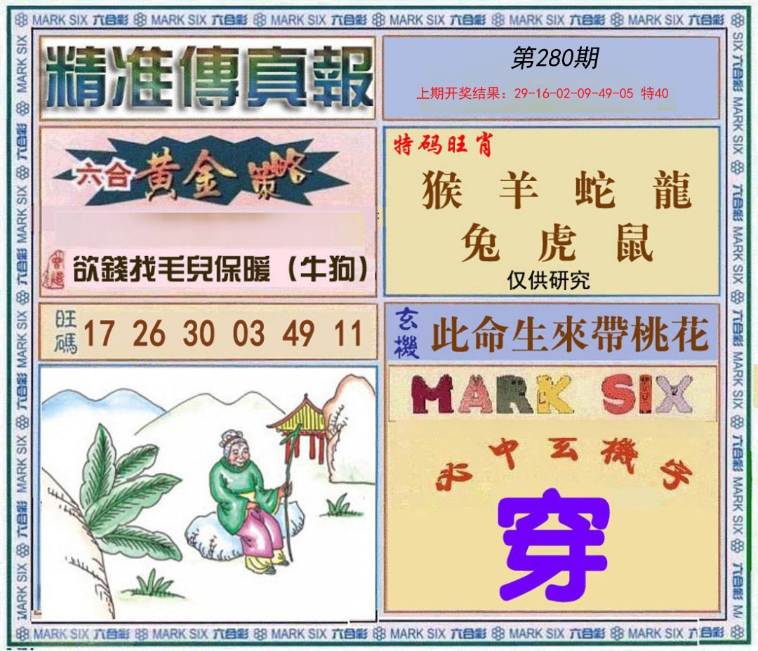 2024280期精准<傳真報>