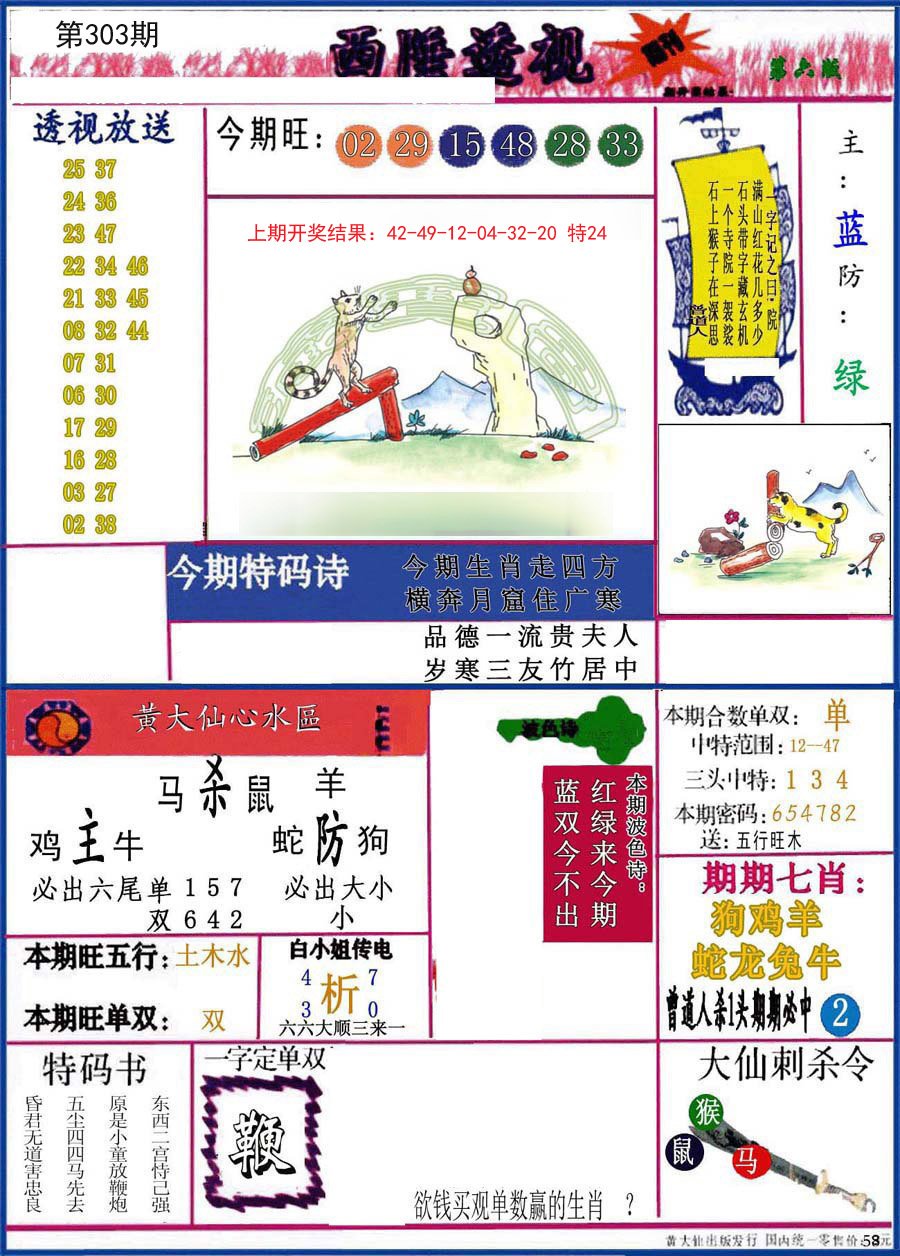 2024303期西陲透视