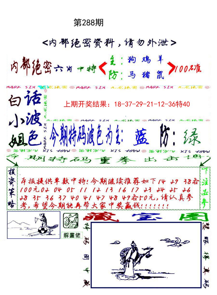 2024288期九龙密报