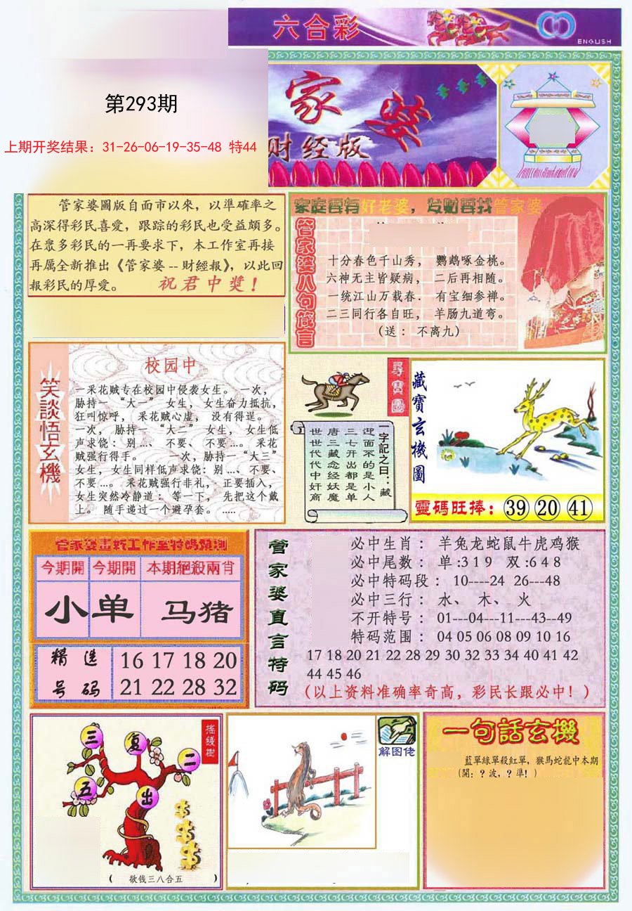2024293期管家婆财经版