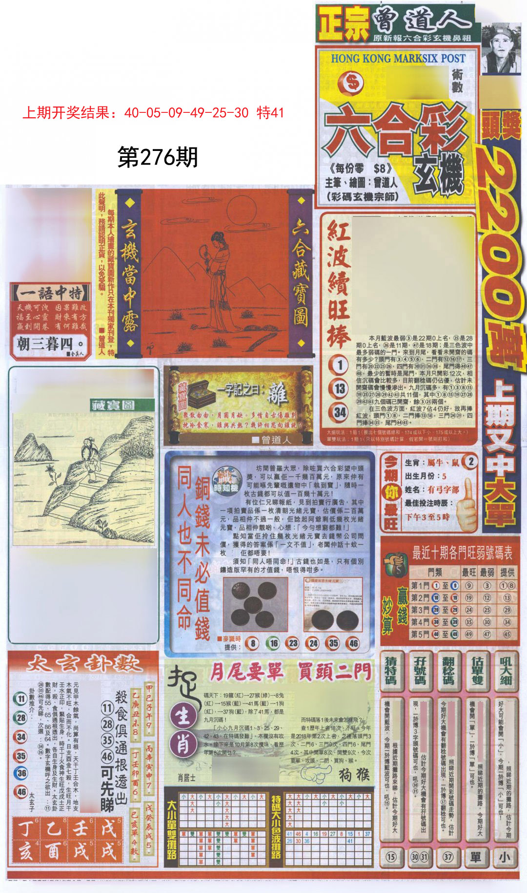 2024276期新报跑狗A