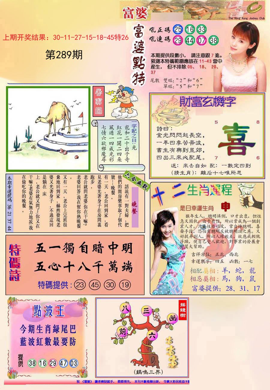 2024289期(新版)富婆