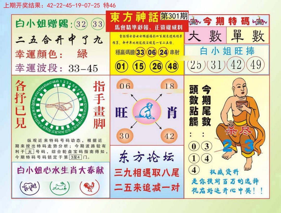 2024301期东方神话