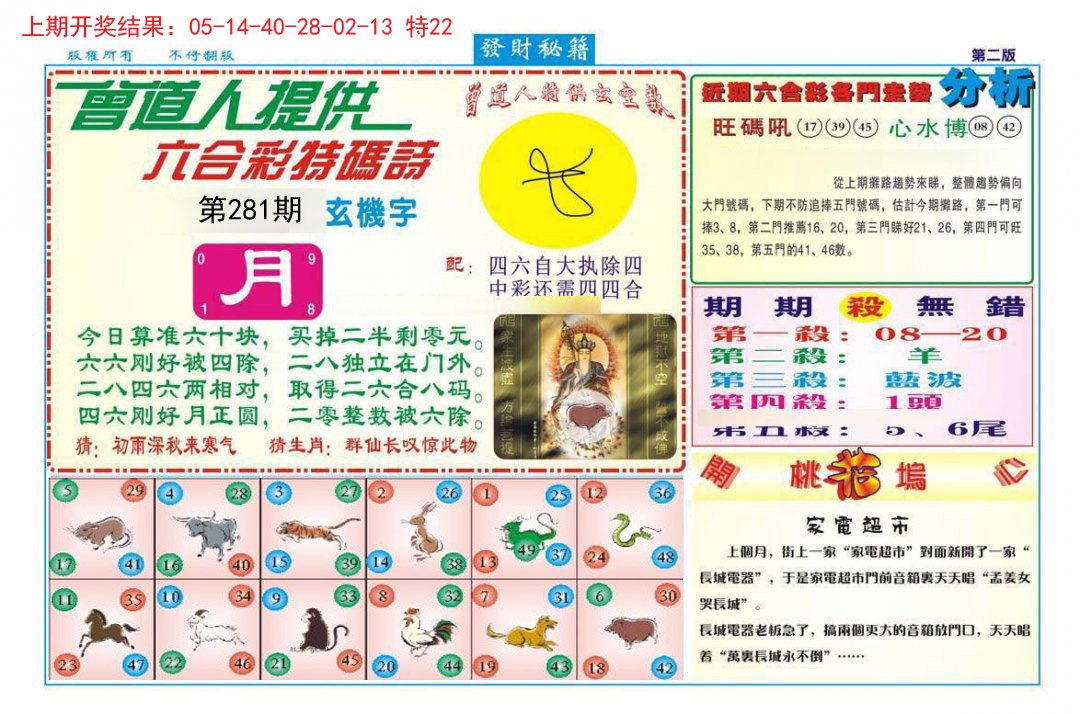 2024281期发财秘籍B
