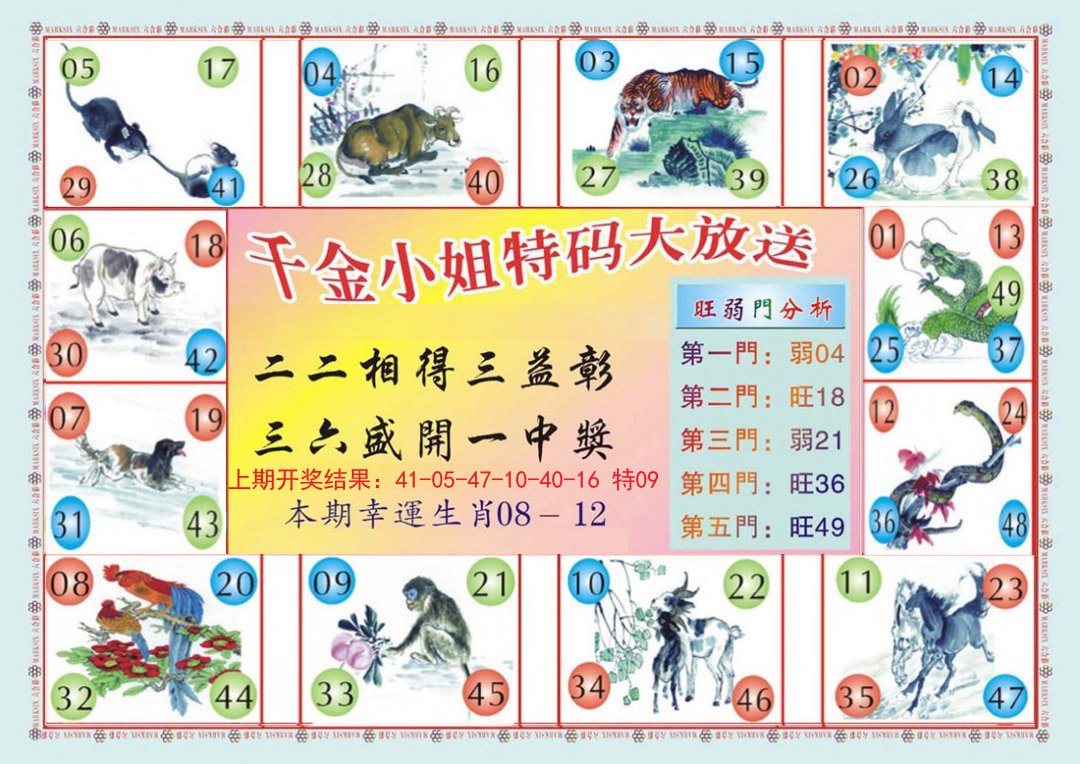 2024297期(新版)千金小姐B