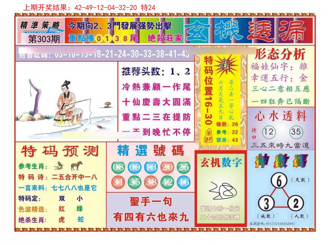 2024303期玄机透漏