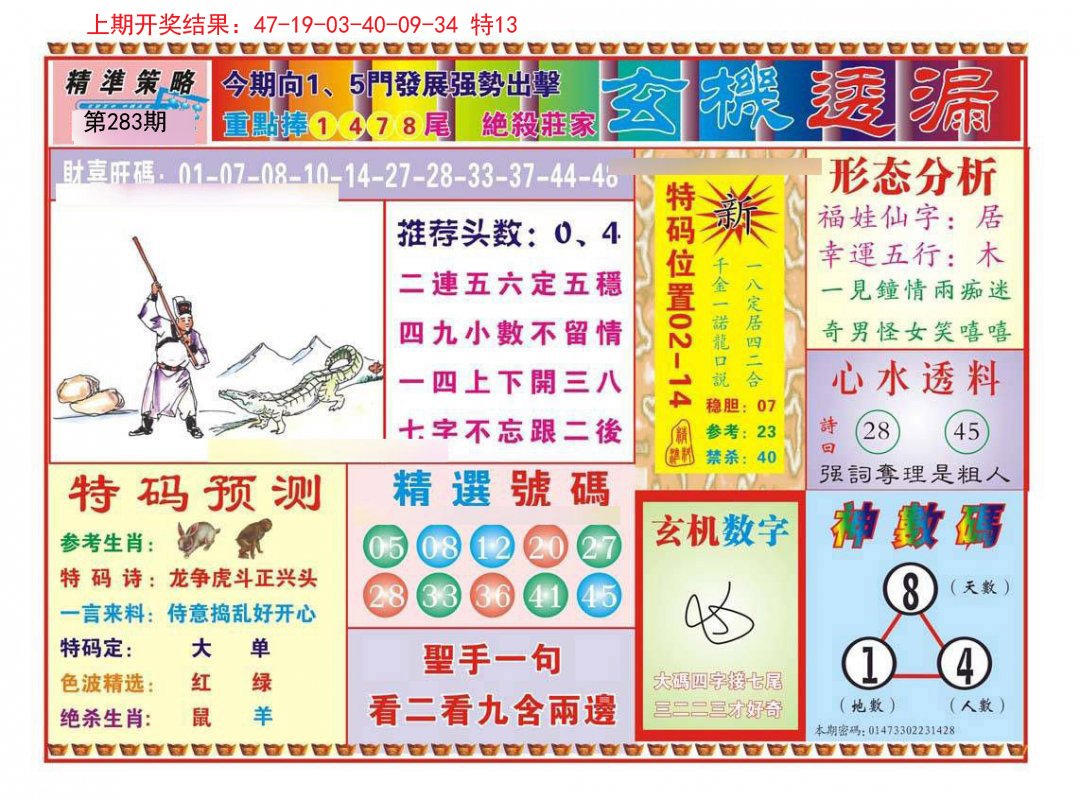 2024283期玄机透漏