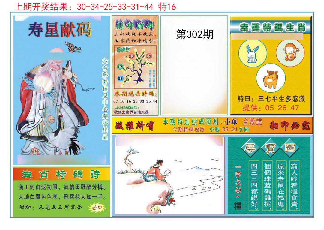 2024302期寿星献码