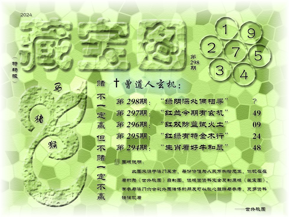 2024298期《藏宝图》