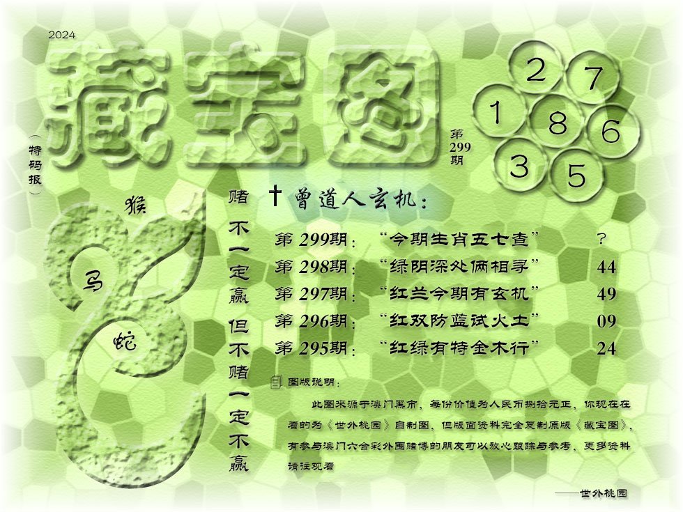 2024299期《藏宝图》