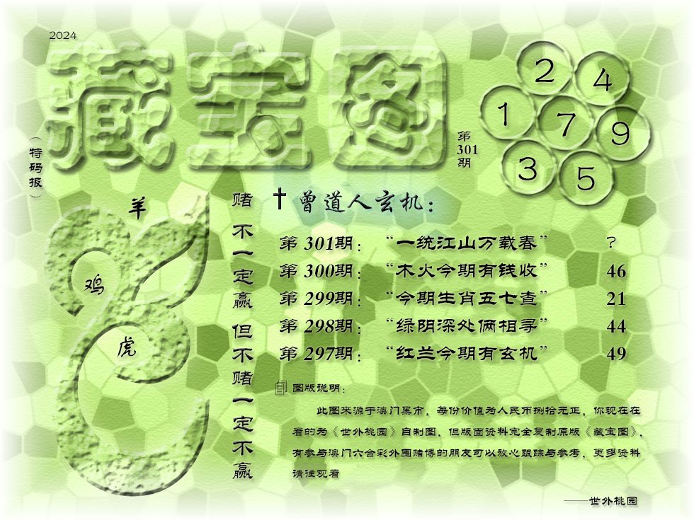 2024301期《藏宝图》