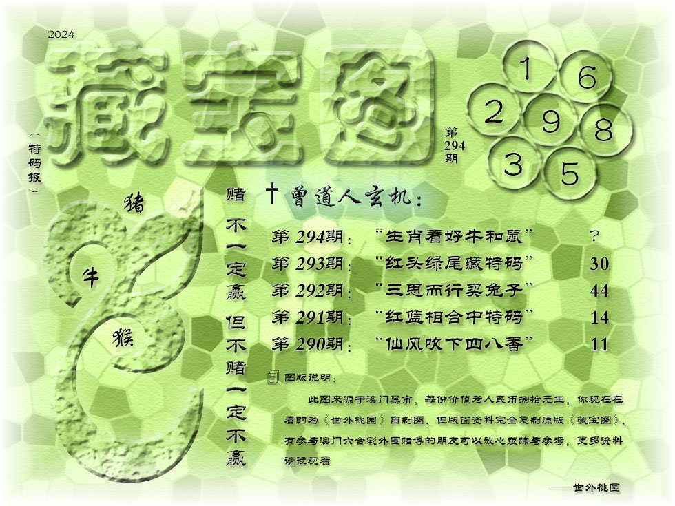 2024294期《藏宝图》