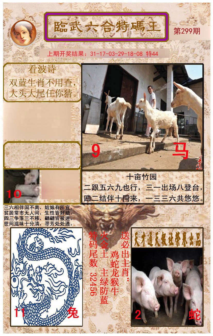 2024299期临武六合特码王