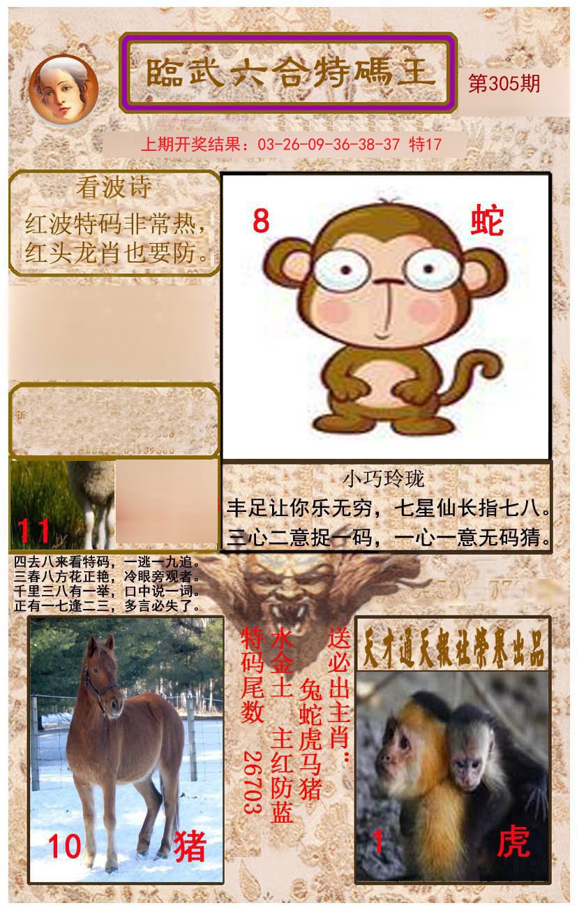 2024305期临武六合特码王