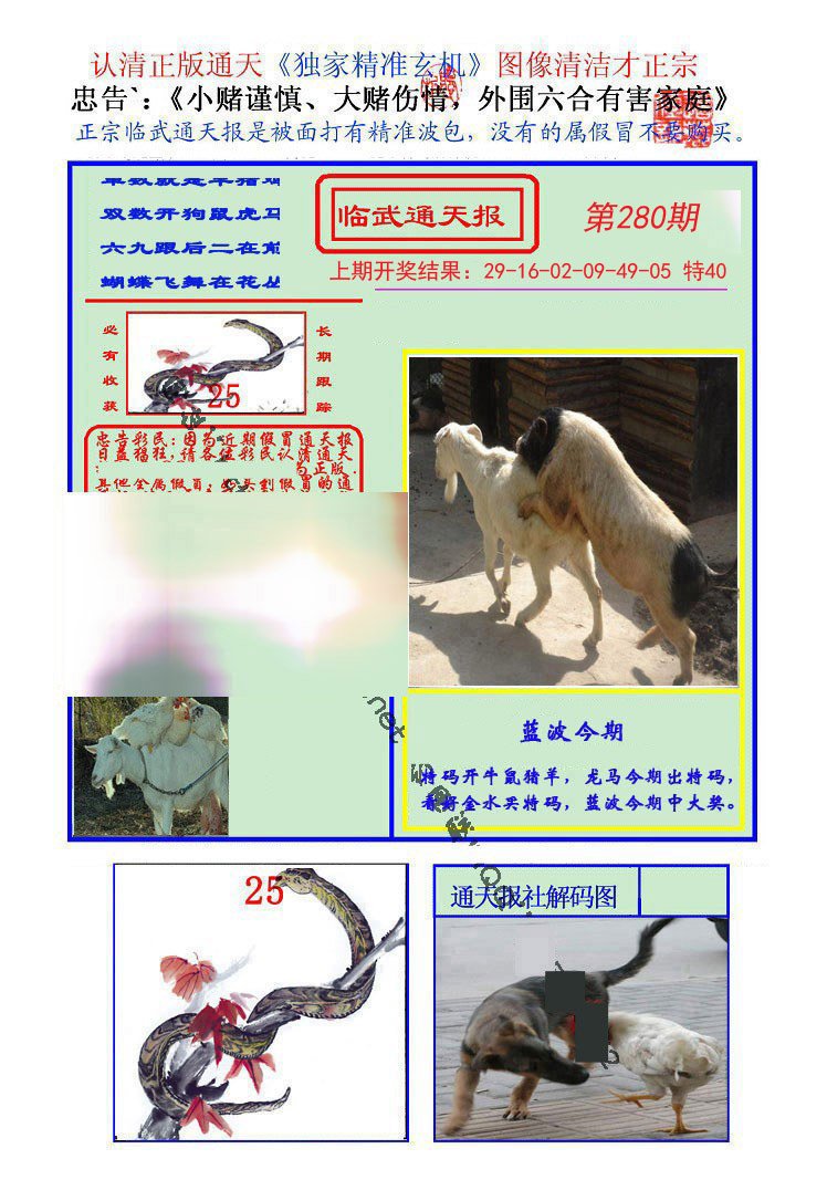 2024280期临武通天报