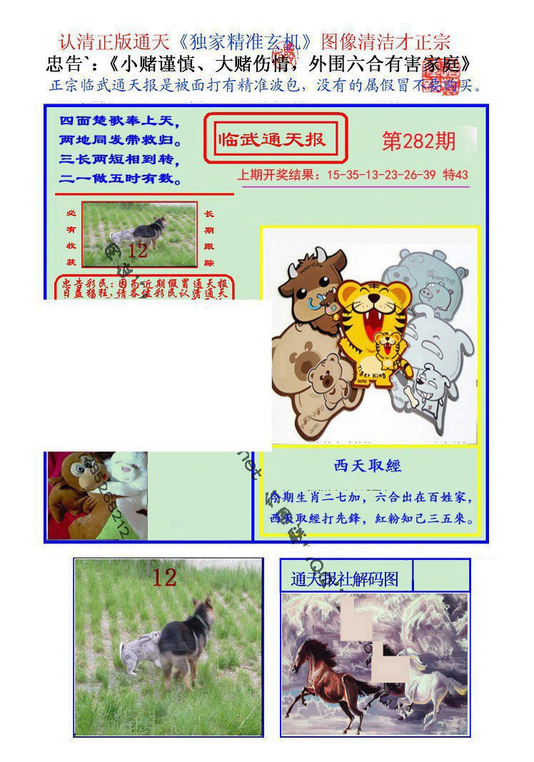 2024282期临武通天报